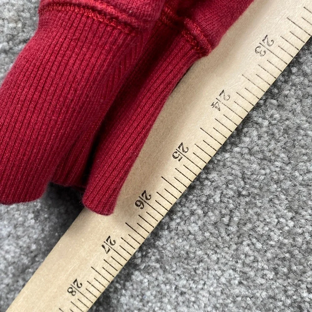 True Religion Mens Red Horseshoe Logo Fleece‎ Jogger Sweatpants Size S Small